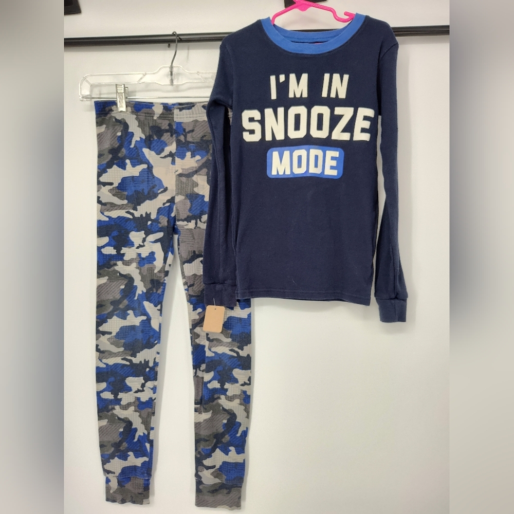 The Children's Place Blue Camo Pajama Set Kids Size 10